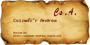 Csizmár Andrea névjegykártya